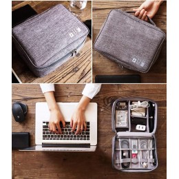 Дорожный органайзер для кабелей и электроники Cable, сумка для проводов и аксессуаров 24.5×18.5×10 см