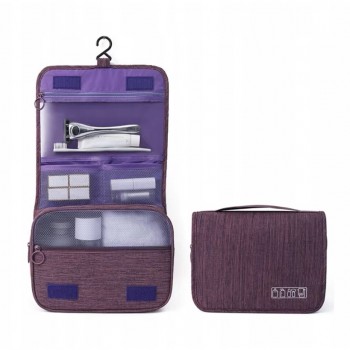 Дорожная подвесная сумка-органайзер для косметики Hook Bag, фиолетовая