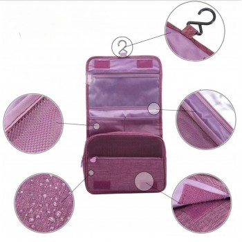 Дорожная подвесная сумка-органайзер для косметики Hook Bag, фиолетовая