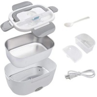 Ланч бокс с подогревом от сети со стальной колбой, Electro 220V 1.5л, серый