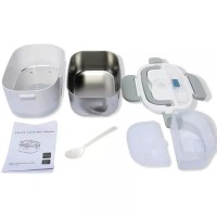 Ланч бокс с подогревом от сети со стальной колбой, Electro 220V 1.5л, серый