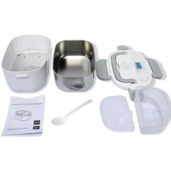 Ланч бокс с подогревом от сети со стальной колбой, Electro 220V 1.5л, серый 