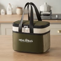 Термосумка для еды Meal Bag 7л M, ланч-бег для обедов, сумка-холодильник для ланч-боксов, хаки