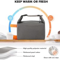 Термосумка-трансформер для еды и напитков, складной ланч-бег с регулируемой ручкой на застежке Roll-top 10л, черная