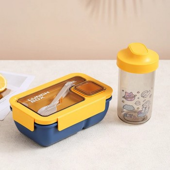 Дитячий набір для ланчу - термосумка, ланч-бокс 850мл, пляшка для води 0.5л Star синій