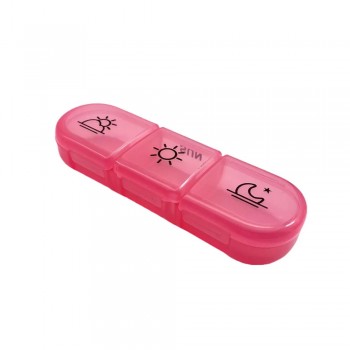 Секционная таблетница - органайзер для таблеток с ячейками по дням 7х3, радуга