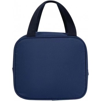 Детская термосумка - ланч бэг для еды с собой на 4 л Kidos 3D, с карманом Крокодил, синяя