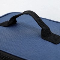 Містка сумка холодильник для їжі з собою, LunchBag 10л, 24х26х17 см, чорна