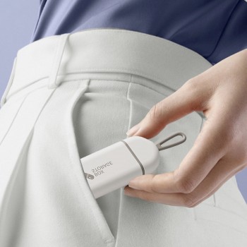 Мини карманная таблетница, органайзер на 3 ячейки Storage, серый