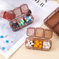 Таблетница, органайзер для таблеток на 3 съёмные секции, 7 отсеков Meds, белая