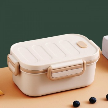 Двохярусний ланч бокс  на 1000 мл для дітей і дорослих Grill, білий