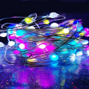 Світлодіодна LED гірлянда на 10 метрів, музична RGB стрічка з Bluetooth мікрофон пульт від USB
