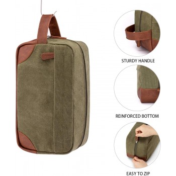 Чоловіча сумка для зберігання туалетного приладдя, великий нессер Man, хакі 