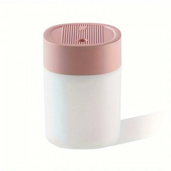 Компактный мини USB увлажнитель воздуха 9x6см Macro 200мл, розовый