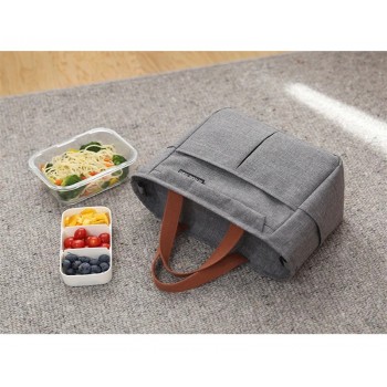 Термосумка, сумка холодильник для еды с собой Travel 5.8 л, Серая