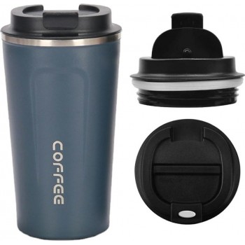Металева термокружка Coffe Tumbler 500 мл - синя