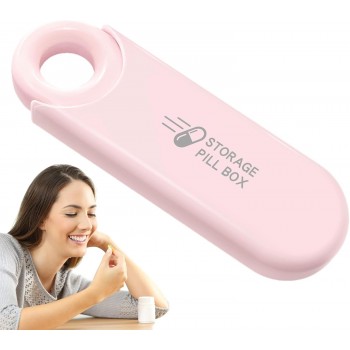 Таблетница карманная с 3 отделениями, дорожный органайзер для лекарств Hold, розовая