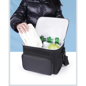 Термосумка ThermoPop 10 л - водонепроницаемая, с многослойной изоляцией, 22×26×18 см, бирюзовая