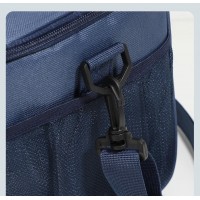 Термосумка ThermoPop 10 л - водонепроницаемая, с многослойной изоляцией, 22×26×18 см, серая