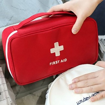 Сумка-аптечка Mini Medical, компактный органайзер для лекарств и средств первой помощи, красная