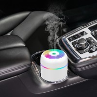 Міні зволожувач повітря H-02 з RGB підсвіткою, 300 мл, білий