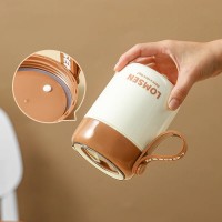 Ланч-набор 3-в-1 Lomsen 450 мл - термо ланчбокс-супница с ложкой и сумкой, зеленый