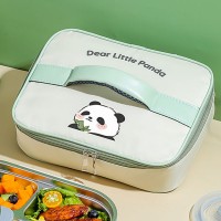 Термосумка для ланч-бокса 28,5x23x7,5 см, вместительная плоская сумка Little Panda