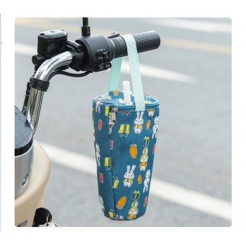 Термосумка для напоїв та keep cup стаканів, ланч-бег із отвором для трубочки, 21 см, Miffy синя 
