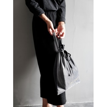 Подвійна термосумка для їжі ланч бег Velveet сіра