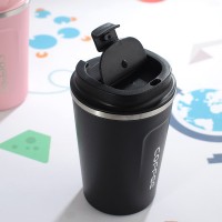 Металева термокрутка Coffe Tumbler 380 мл - чорна