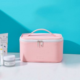  Дорожня косметичка, органайзер для подорожей PU рожева