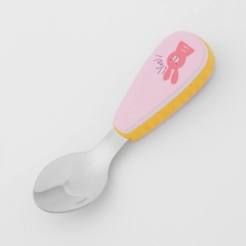 Дитячий набір столових приборів у футлярі Good, ложка та вилка з нержавіючої сталі, з 12 місяців, рожевий