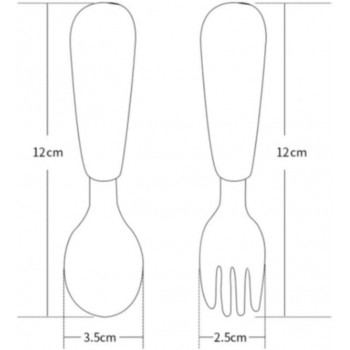 Дитячий набір столових приборів у футлярі Good, ложка та вилка з нержавіючої сталі, з 12 місяців, блакитний