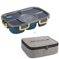Набір для обіду ланчбокс 1.5 л з 5 відділеннями і супницею Pack + термосумка Slim