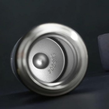 Набор металлический термос Flask с крышкой-чашкой и двумя чашками, 500 мл - бирюзовый
