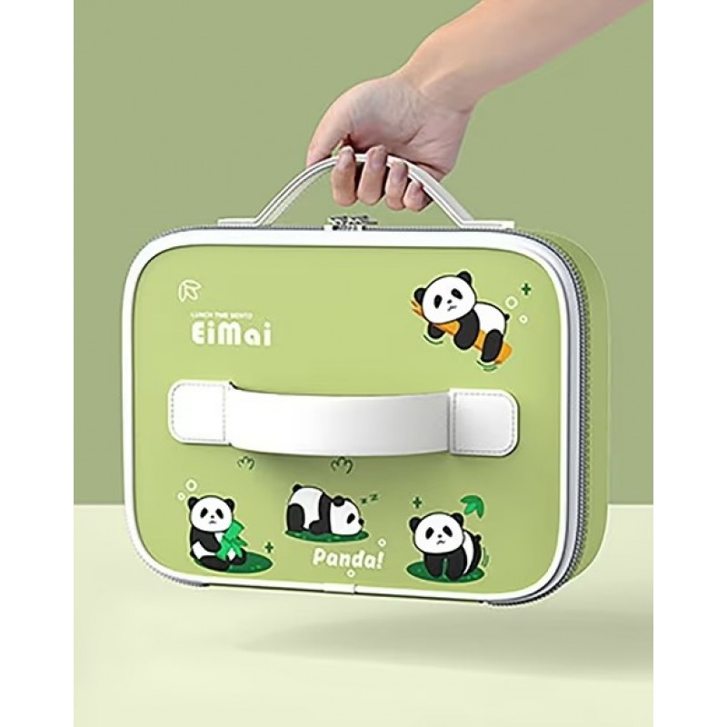 Детская плоская термосумка с милым дизайном, ланч-бег для плоских боксов Mai Panda