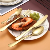 Набор столовых приборов Royal Gold на 24 предмета (6 персон) в подарочном золотом кейсе