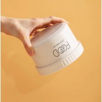 Термо ланч-бокс Kitchen Food на 3 яруси з термосумкою та приборами, 1540 мл, бежевий