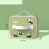Детская плоская термосумка с милым дизайном, ланч-бег для плоских боксов Mai Panda