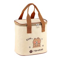 Детская термосумка для еды и ланчбоксов Beige Bear, сумка-холодильник для обедов
