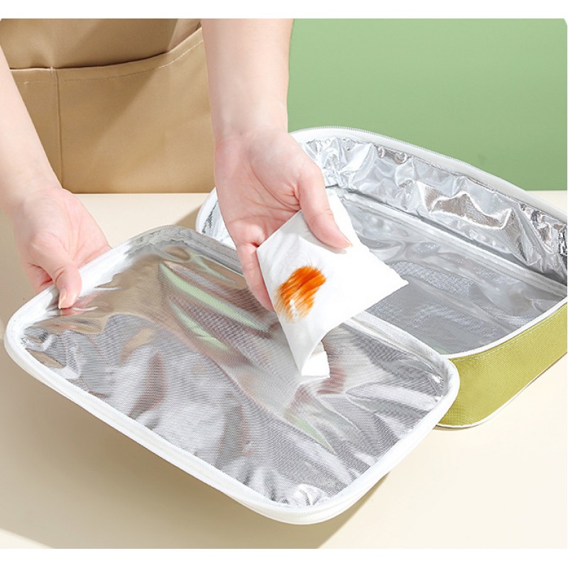 Детская плоская термосумка с милым дизайном, ланч-бег для плоских боксов Mai Dinosaur