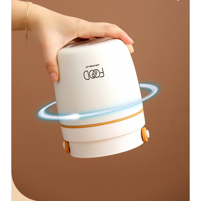 Термо ланч-набір Food Time, ланч-бокс з сумкою та ложкою, 1000 мл, бежевий