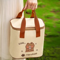 Детская термосумка для еды и ланчбоксов Beige Bear, сумка-холодильник для обедов