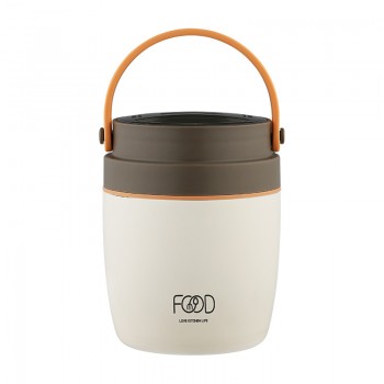 Термо ланч-набір Food Time, ланч-бокс з сумкою та ложкою, 1000 мл, коричневий