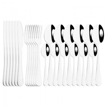 Набор столовых приборов Royal Silver на 24 предмета (6 персон) в подарочном золотом кейсе