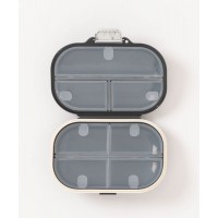 Органайзер для таблеток - вместительная таблетница Style на 7 отделений, размер L, черный