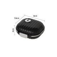 Органайзер для таблеток - вместительная таблетница Style на 7 отделений, размер S, черная