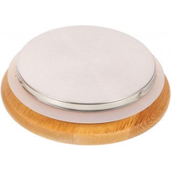 Бамбукова кришка Bamboo з металевим дном для чашок і чайників 7 см