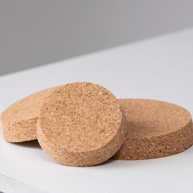 Натуральна конусна пробка для банок і пляшок Cork 55х63 мм (набір 2 шт.)