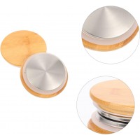 Бамбукова кришка Bamboo з металевим дном для чашок і чайників 7 см